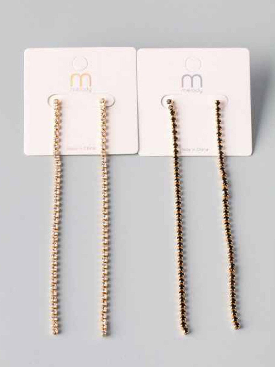 FASHION RHINESTONES HANGING EARRINGS