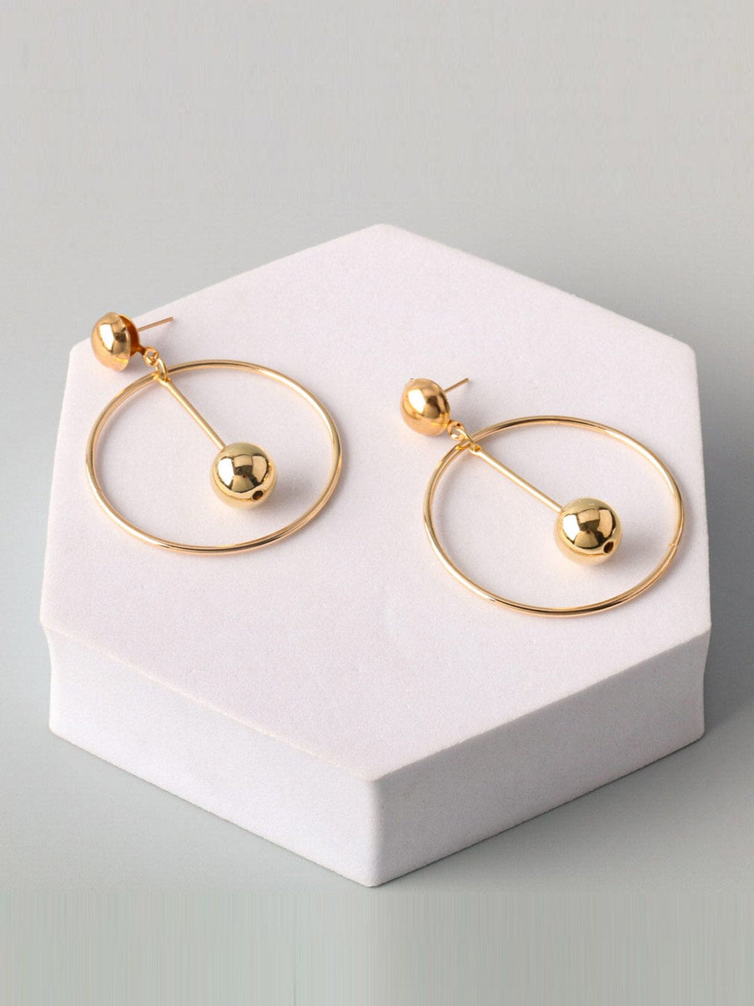 WOMEN'S GOLD & SILVER HOOPS EARRINGS