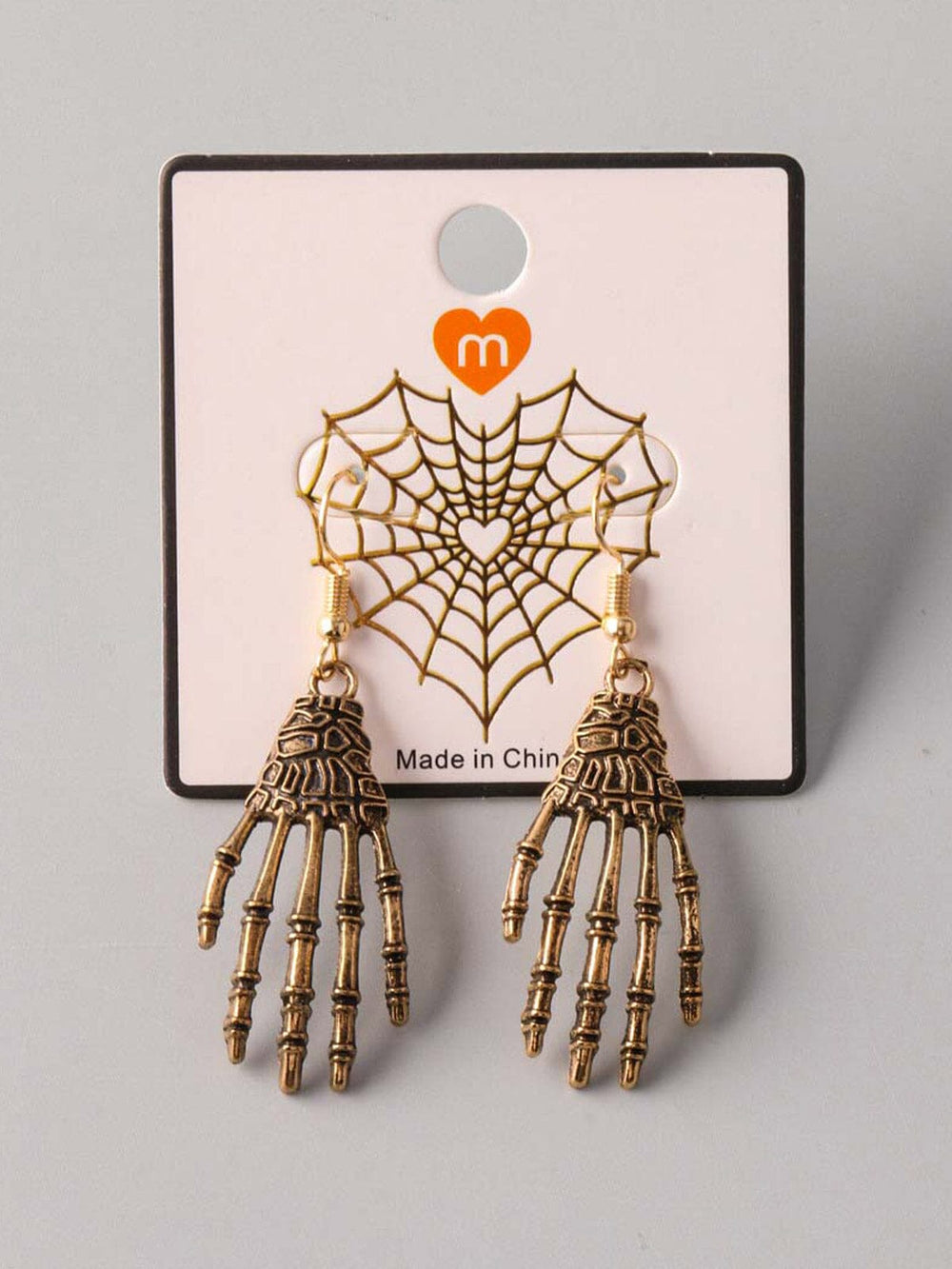 WOMEN'S SKELETON HANDS WASHED EARRINGS
