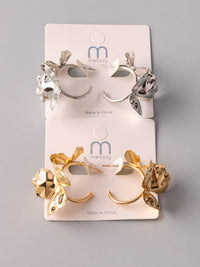 WOMEN'S GOLD & SILVER EARRINGS