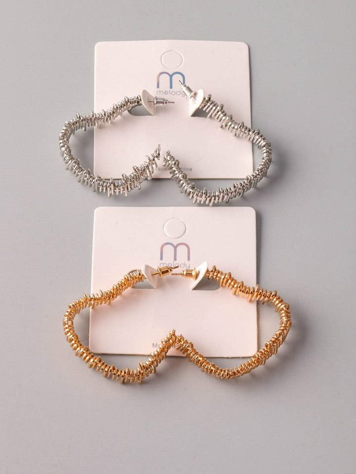 WOMEN'S GOLD & SILVER EARRINGS