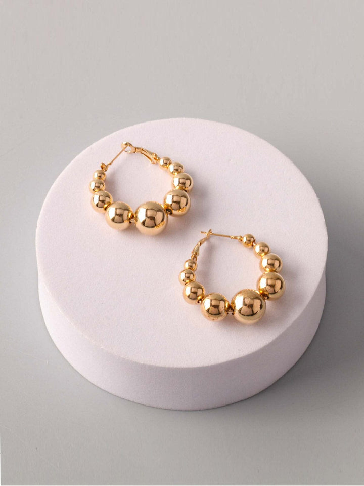 WOMEN'S GOLD & SILVER HOOPS EARRINGS