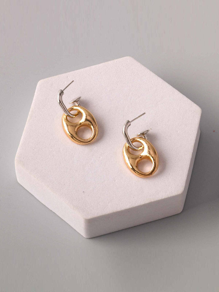 FASHION GOLD & SILVER EARRINGS