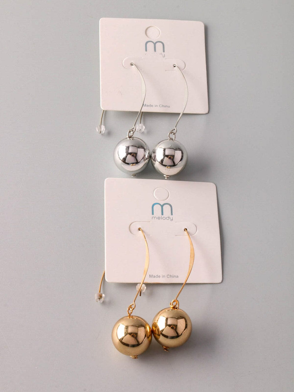 WOMEN'S GOLD & SILVER PEARL EARRINGS