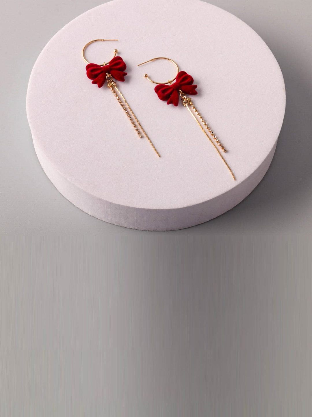 WOMEN'S ASSORTED COLORS BOWS EARRINGS