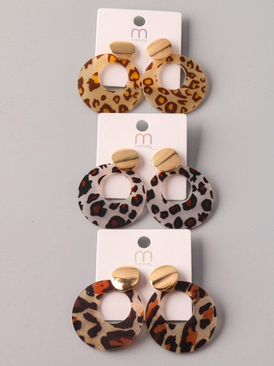 WOMEN'S ANIMAL PRINT HOOP EARRINGS