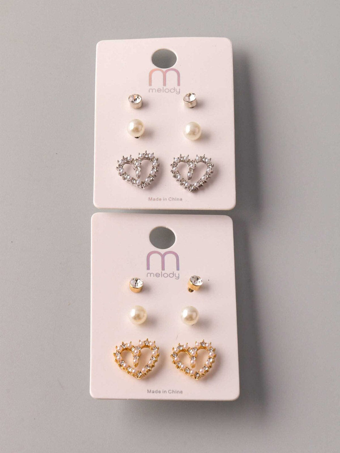 WOMEN'S ASSORTED 3 PAIR SET EARRINGS