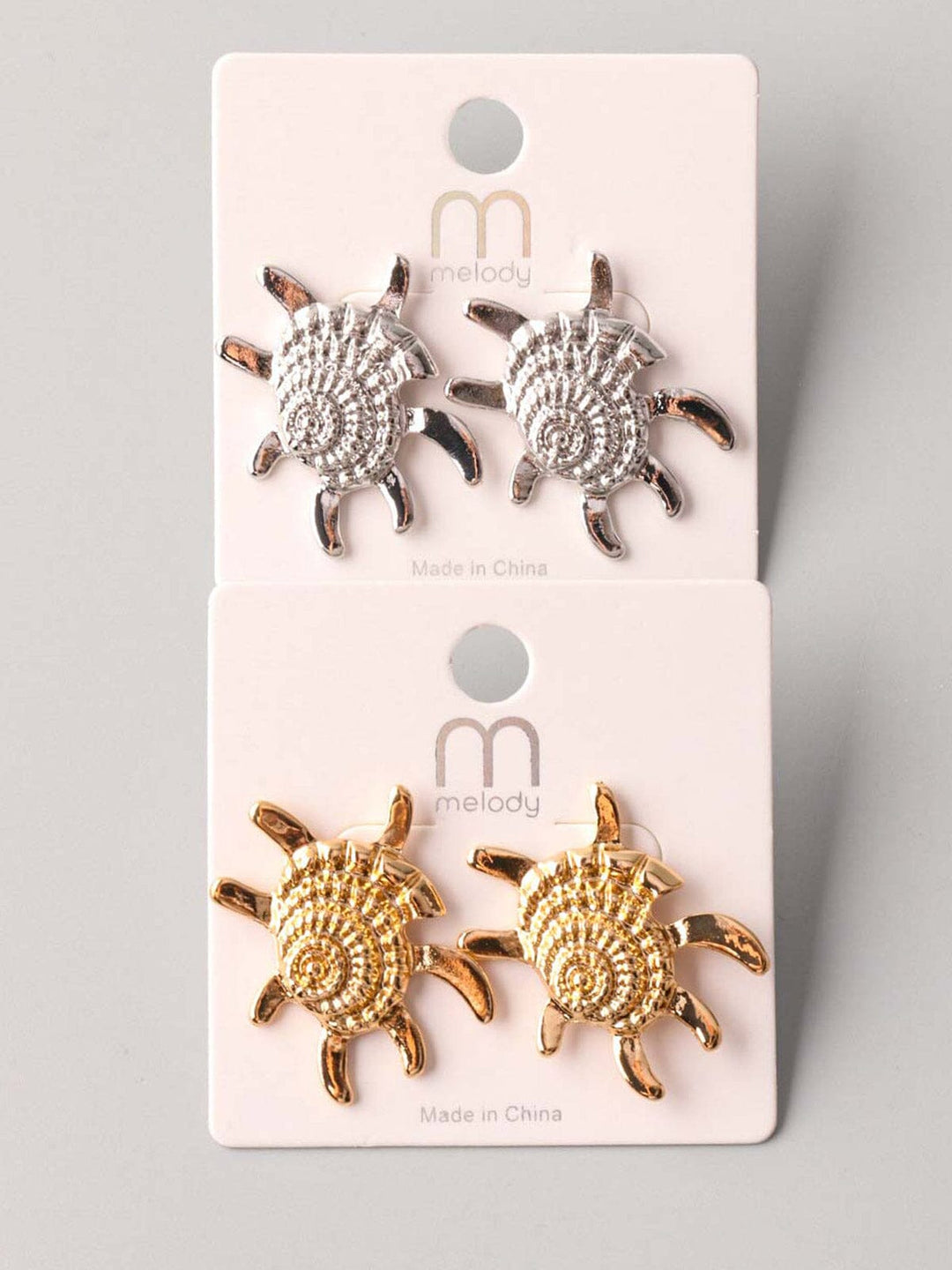 FASHION ASSORTED COLORS SEASHELL EARRINGS