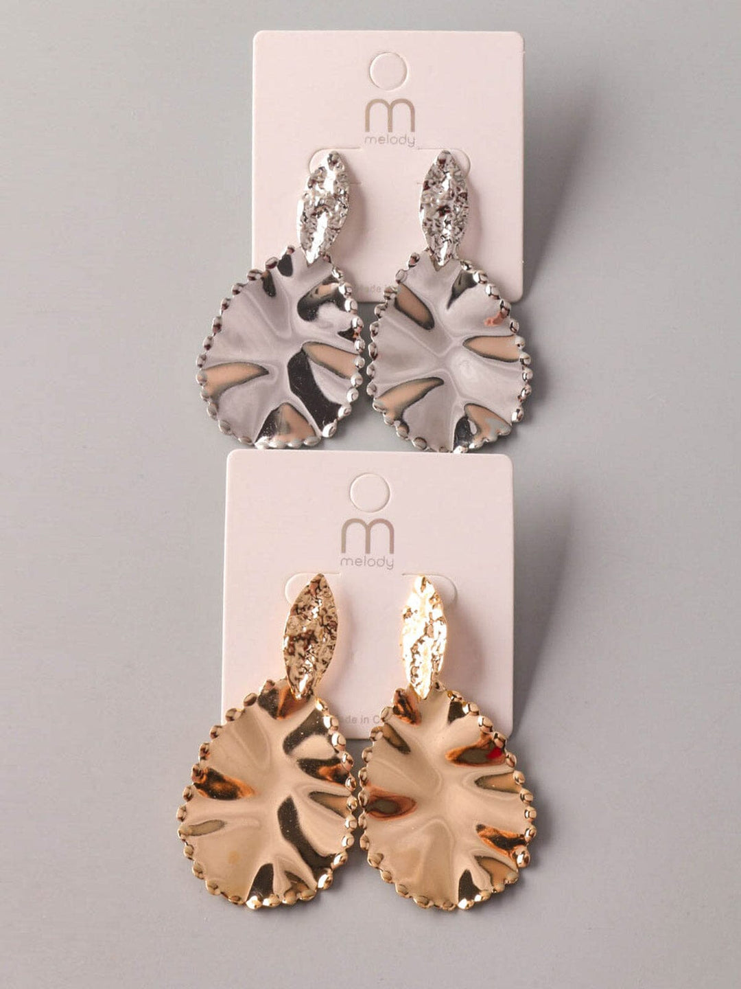 FASHION GOLD & SILVER EARRINGS