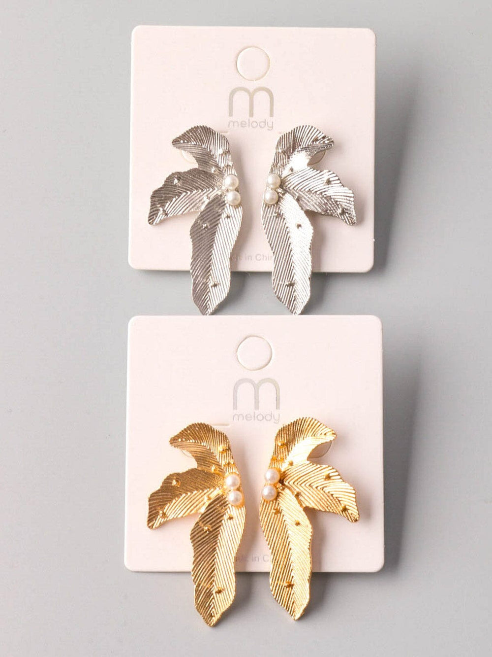 FASHION GOLD & SILVER EARRINGS