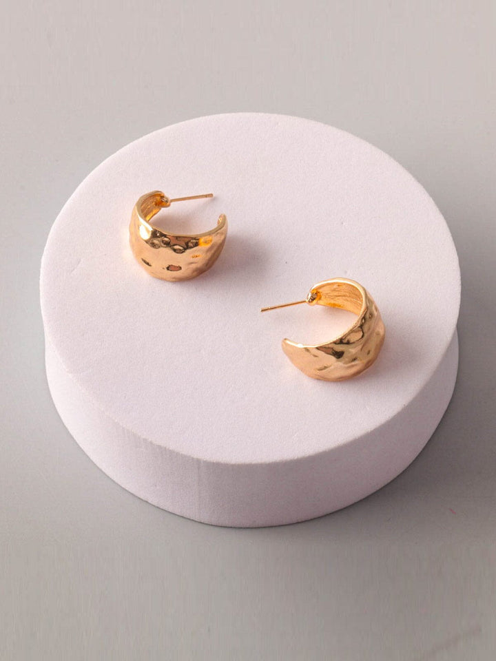 FASHION SMALL HOOP GOLD & SILVER EARRINGS