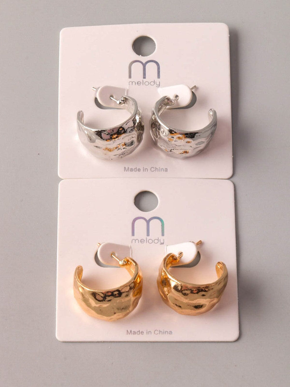 FASHION SMALL HOOP GOLD & SILVER EARRINGS