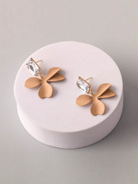 FASHION ASSORTED COLORS FLOWER EARRINGS