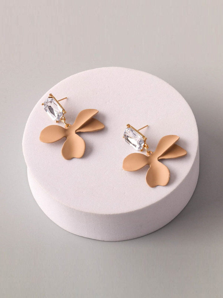 FASHION ASSORTED COLORS FLOWER EARRINGS