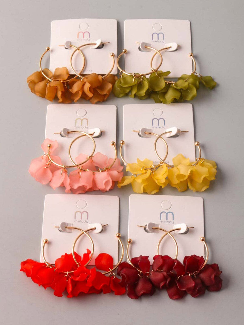 FASHION ASSORTED COLORS EARRINGS