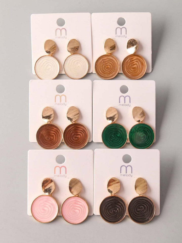 FASHION ASSORTED COLORS EARRINGS
