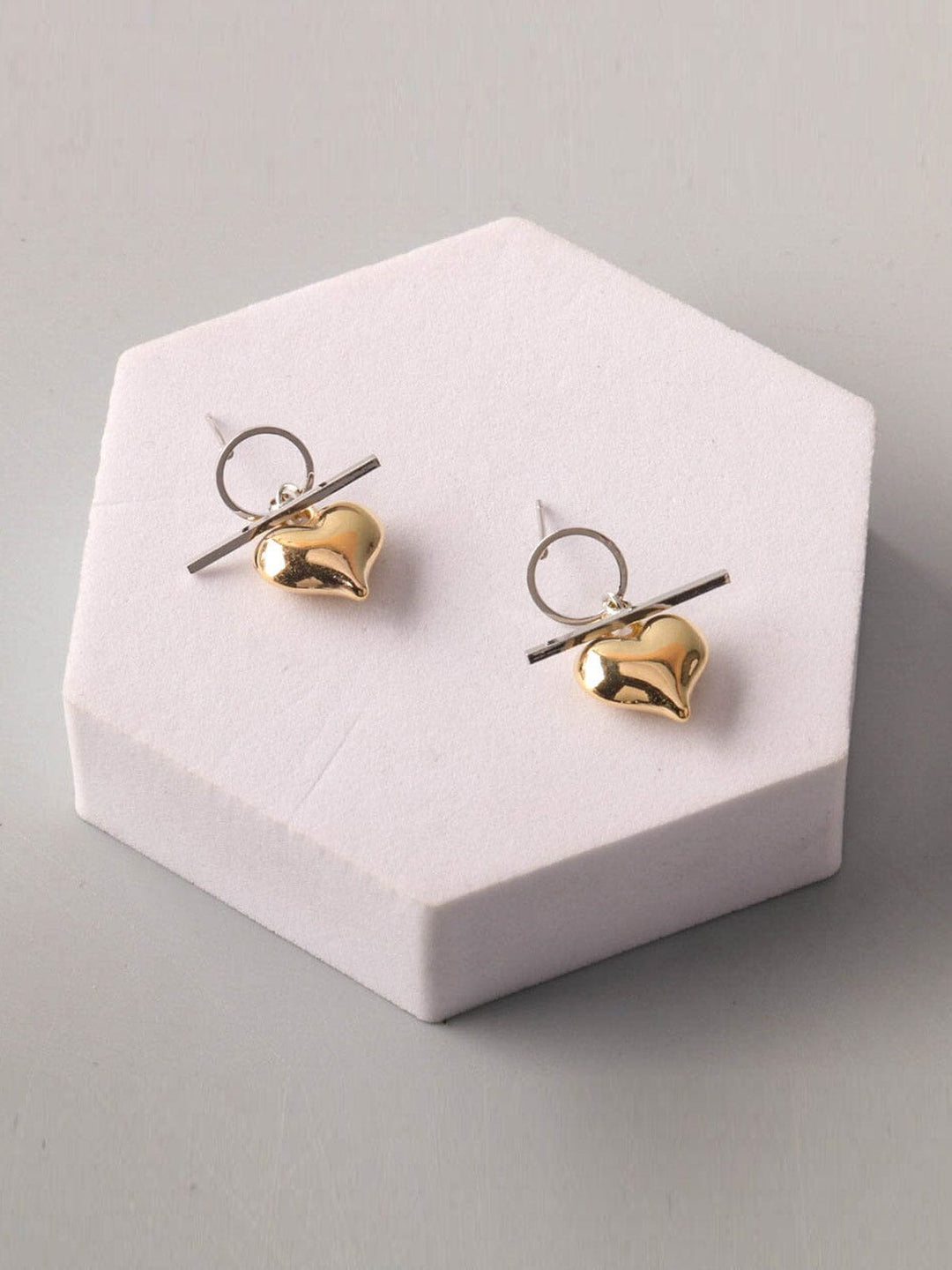 FASHION GOLD & SILVER EARRINGS