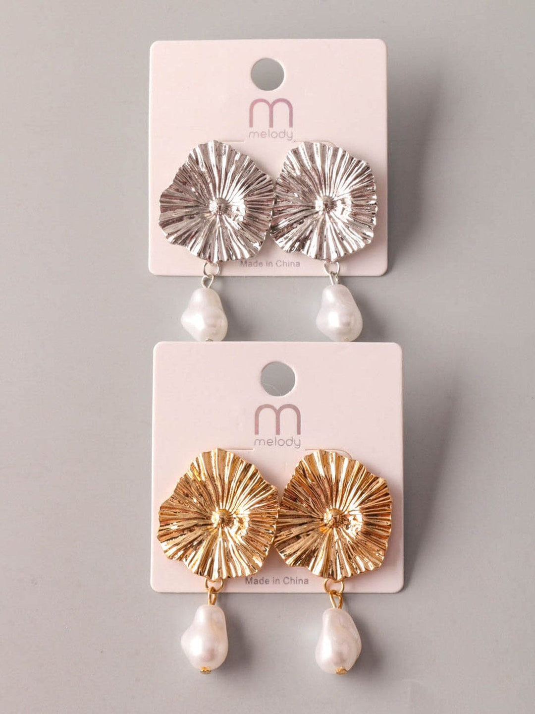 FASHION GOLD & SILVER EARRINGS