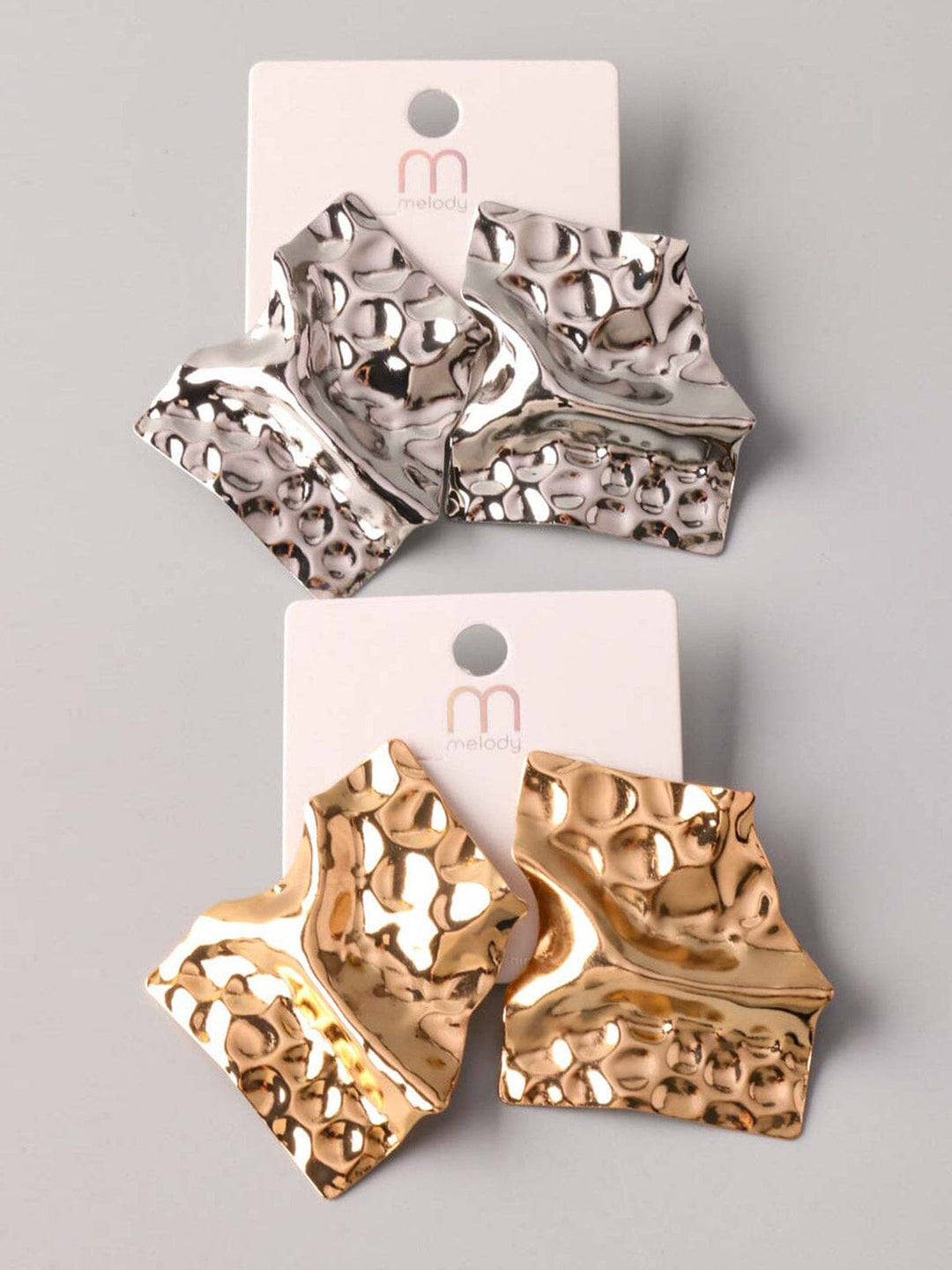 FASHION GOLD & SILVER EARRINGS