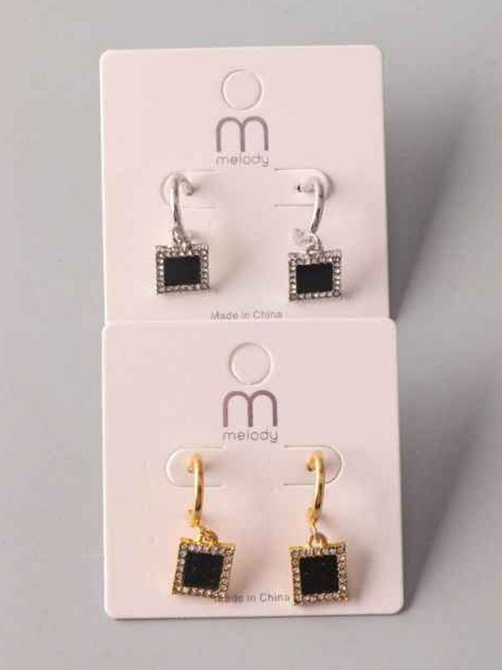FASHION GOLD SILVER HANGING EARRINGS