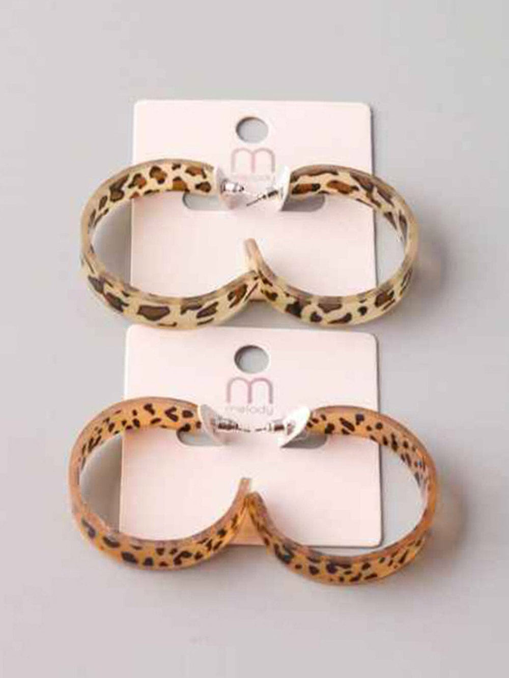 FASHION ASSORTED COLORS ANIMAL PRINT EARRINGS