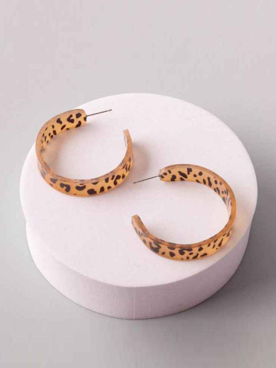 FASHION ASSORTED COLORS ANIMAL PRINT EARRINGS