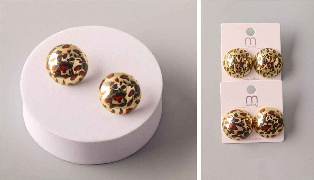 FASHION ANIMAL PRINT EARRINGS