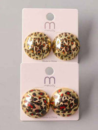 FASHION ANIMAL PRINT EARRINGS