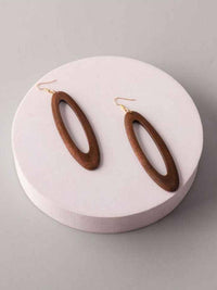 FASHION ASSORTED COLORS WOOD EARRINGS