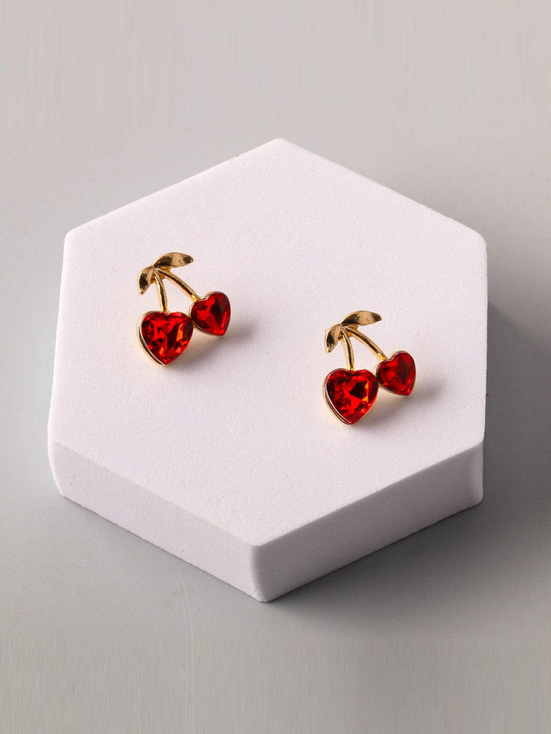 FASHION ASSORTED COLORS CHERRY EARRINGS