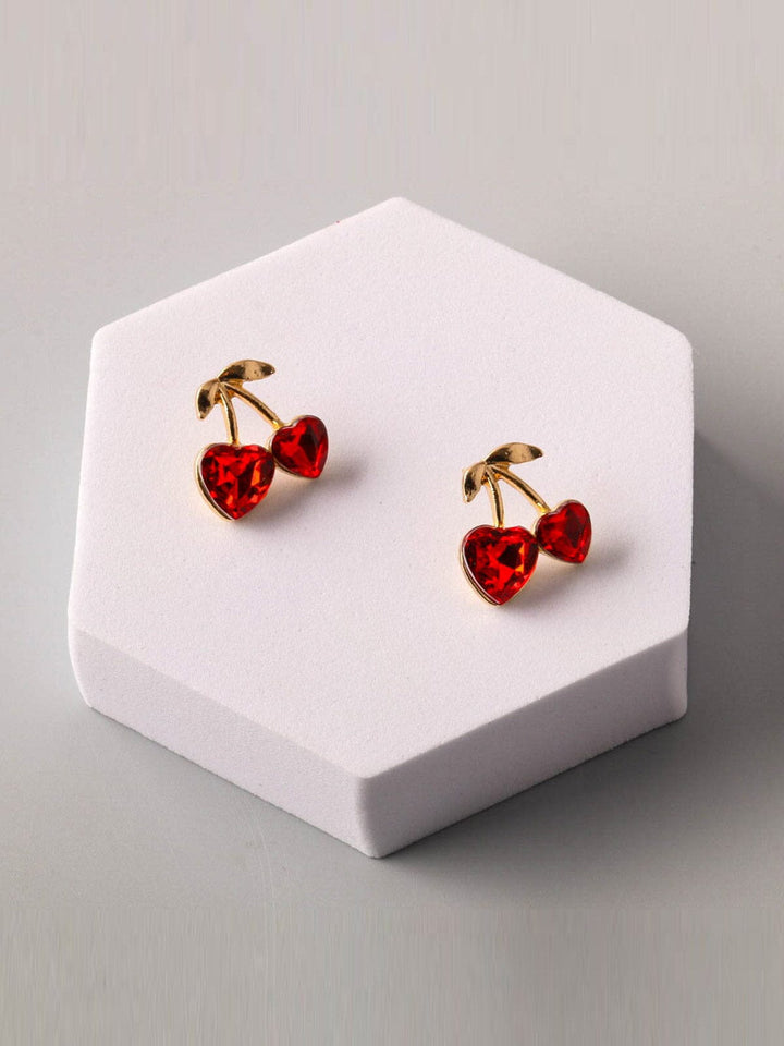 FASHION ASSORTED COLORS CHERRY EARRINGS