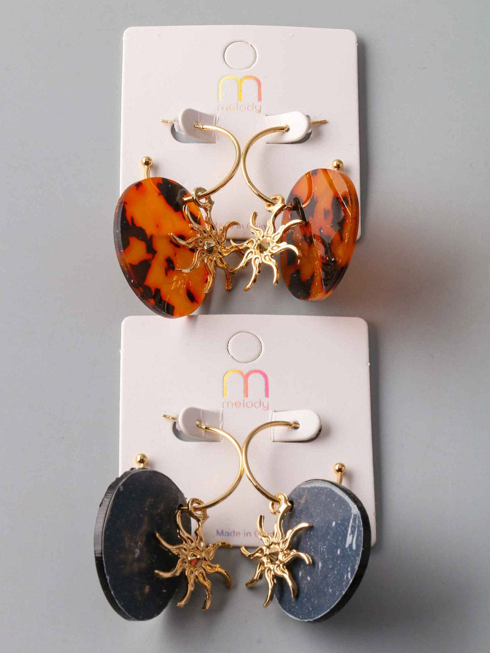 FASHION ASSORTED COLORS EARRINGS