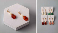 FASHION ASSORTED COLORS STONES EARRINGS