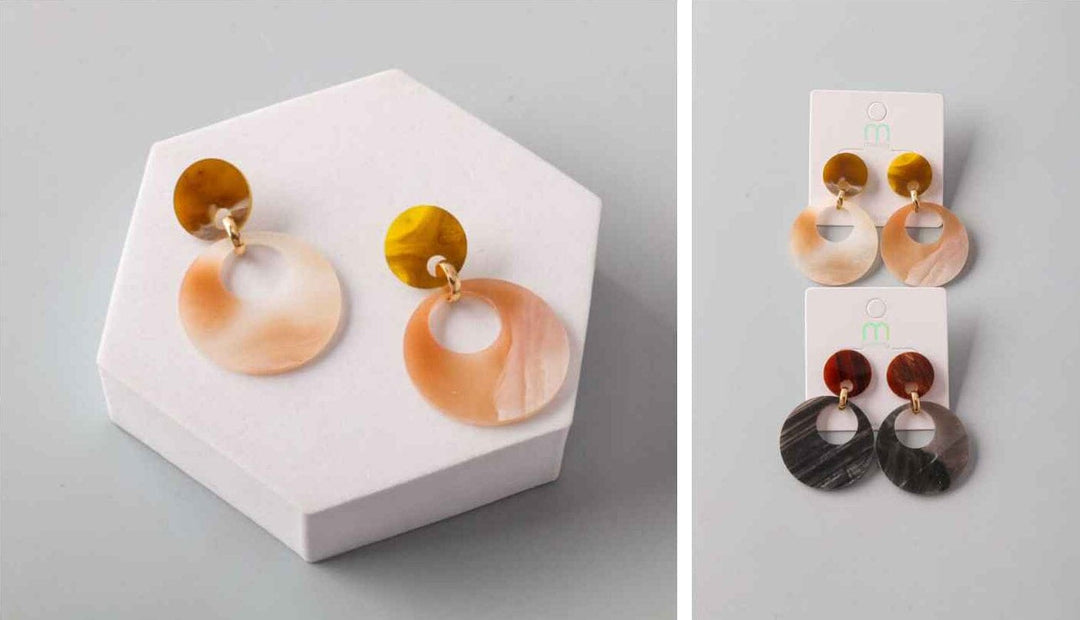 FASHION ASSORTED COLORS EARRINGS