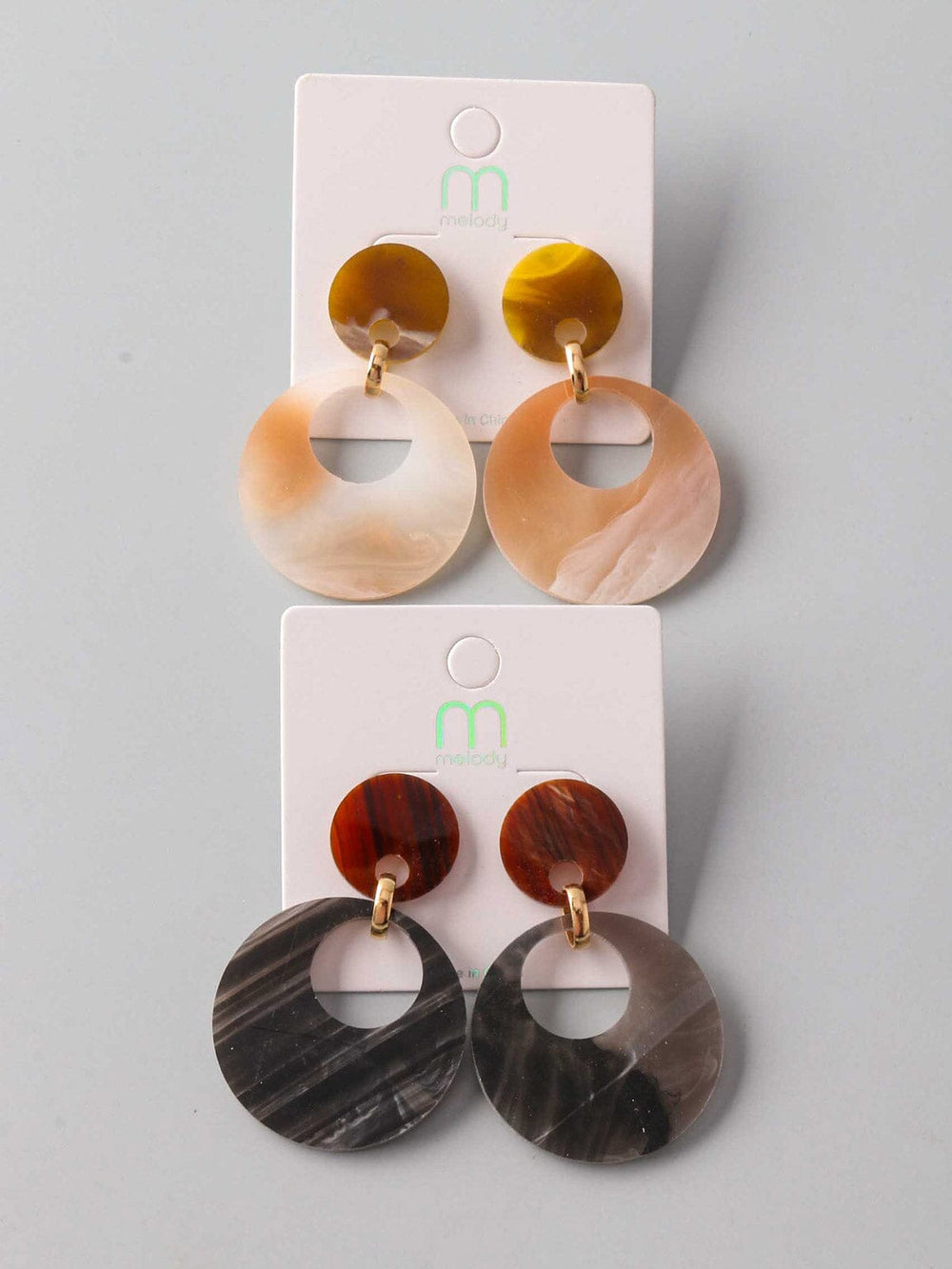 FASHION ASSORTED COLORS EARRINGS