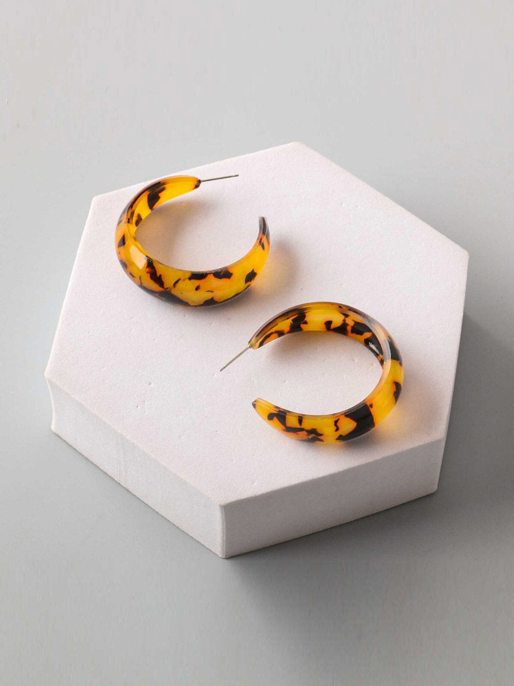 FASHION ASSORTED COLORS ANIMAL PRINT EARRINGS