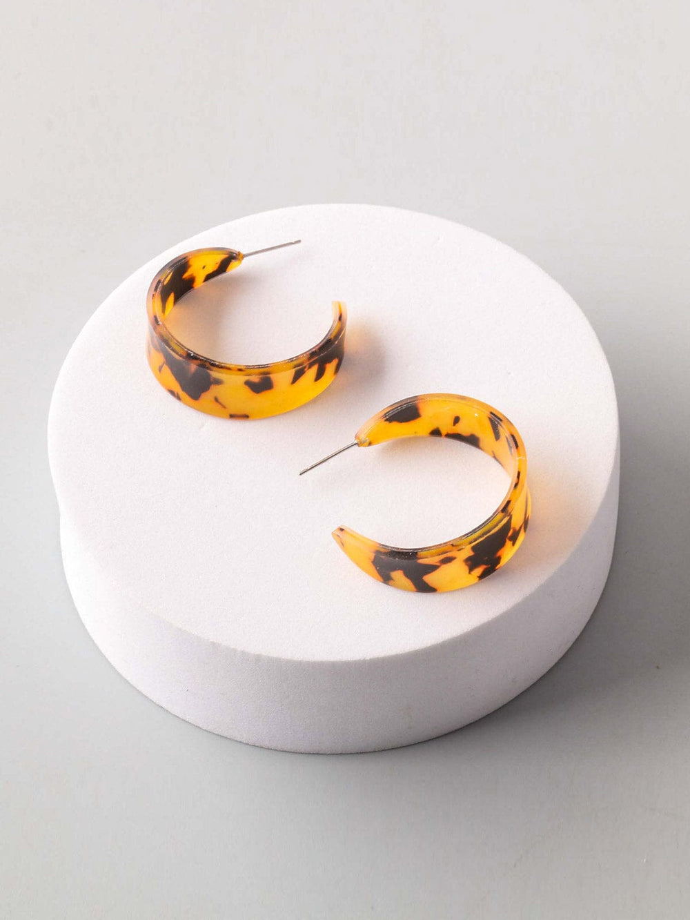 FASHION ASSORTED COLORS ANIMAL PRINT EARRINGS