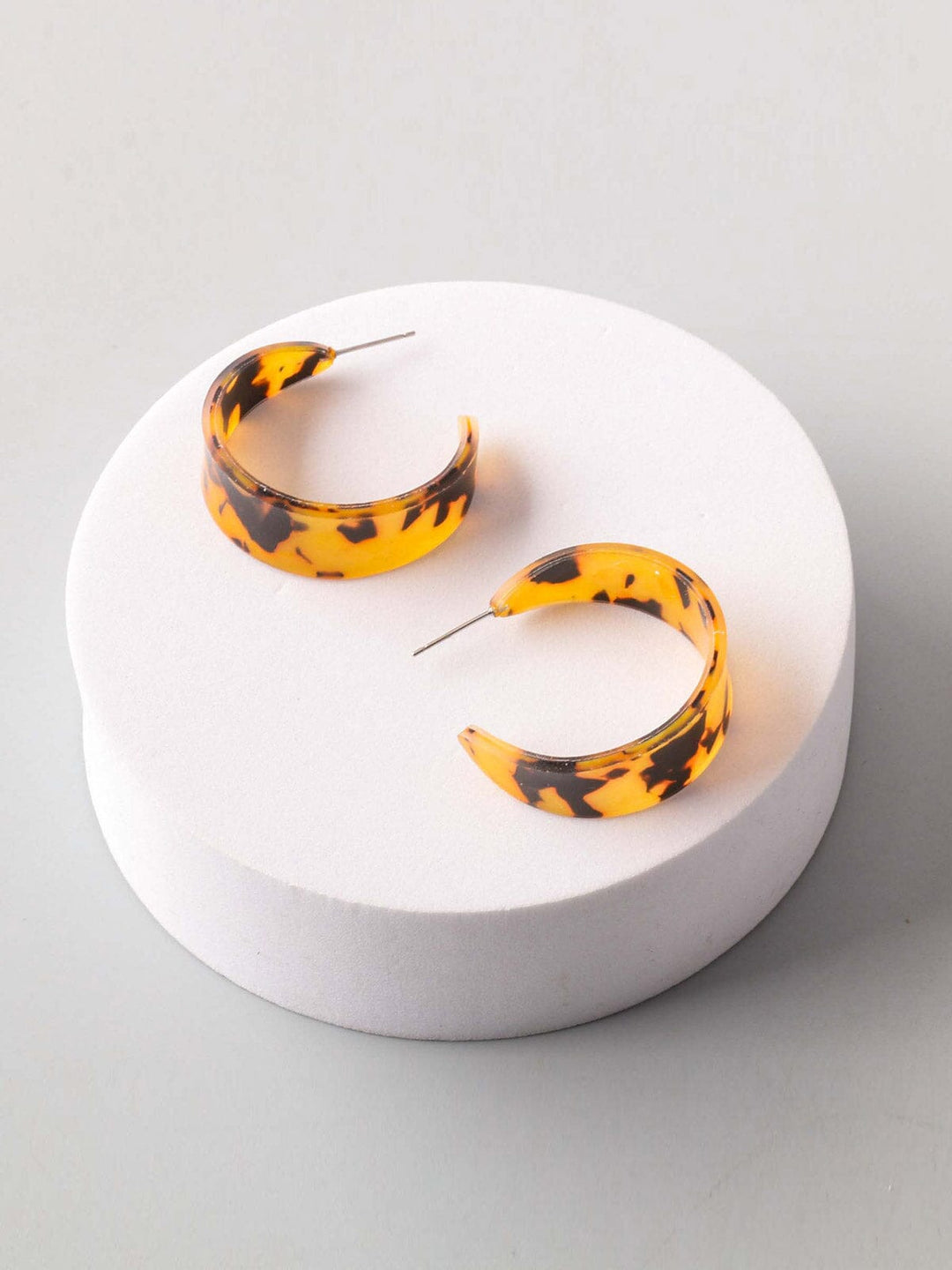 FASHION ASSORTED COLORS ANIMAL PRINT EARRINGS