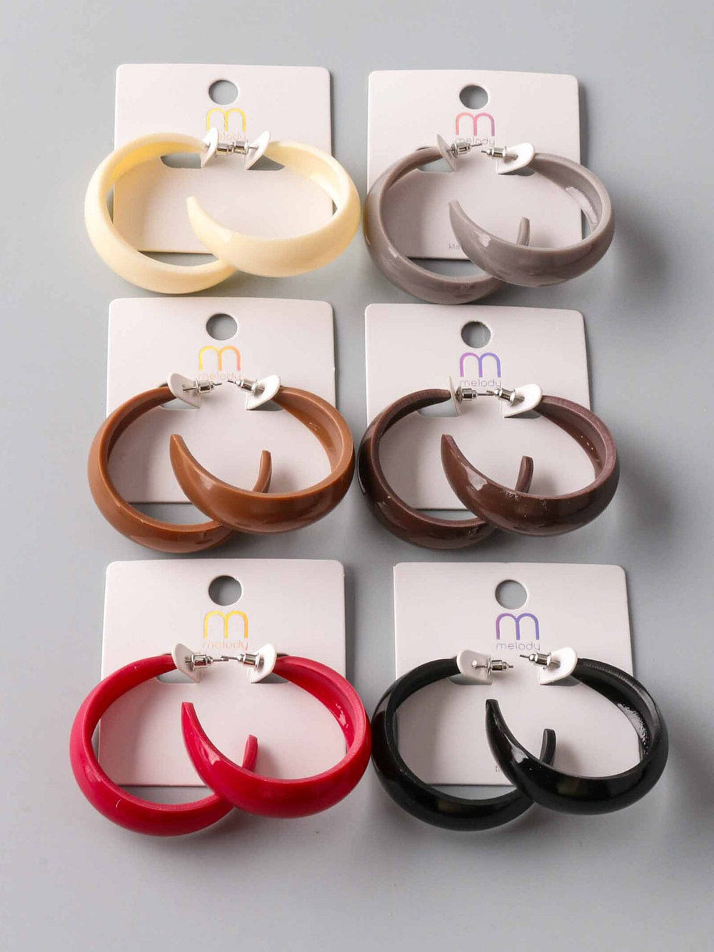 FASHION ASSORTED COLORS EARRINGS