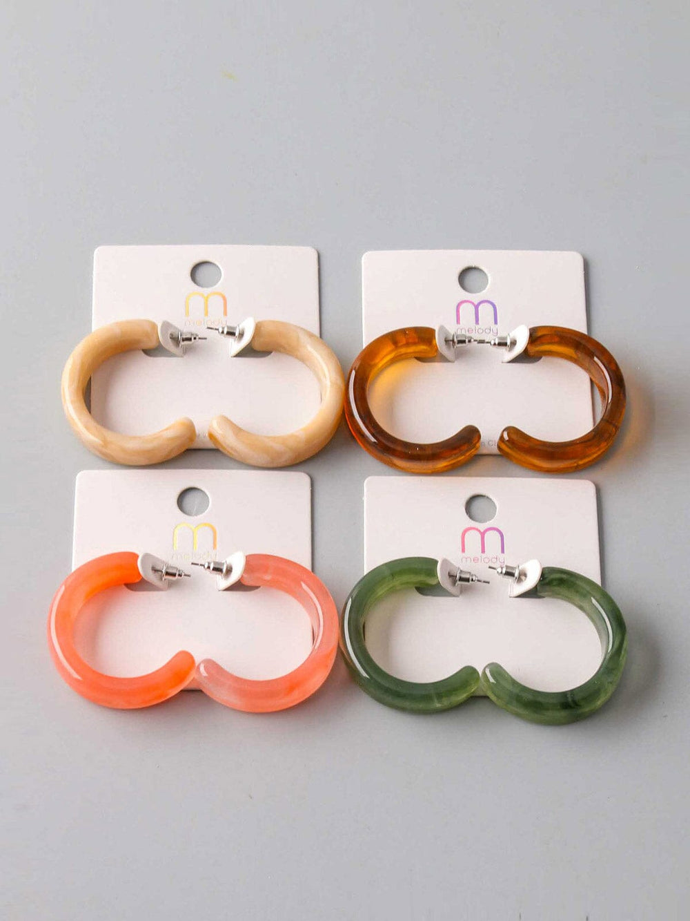 FASHION ASSORTED COLORS EARRINGS