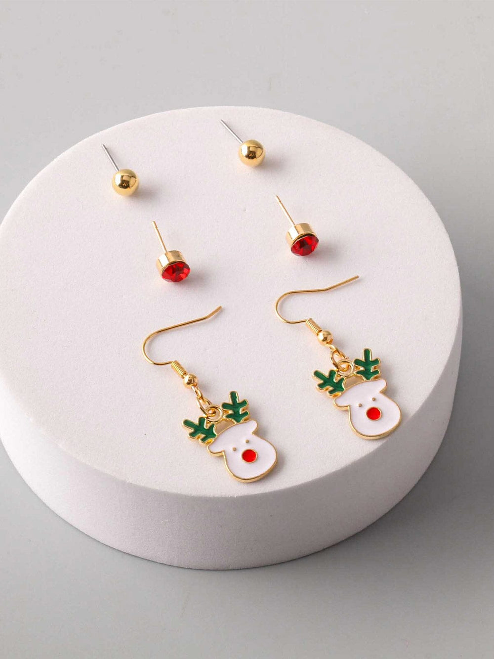 FASHION ASSORTED HOLIDAY 3PCS. SET EARRINGS