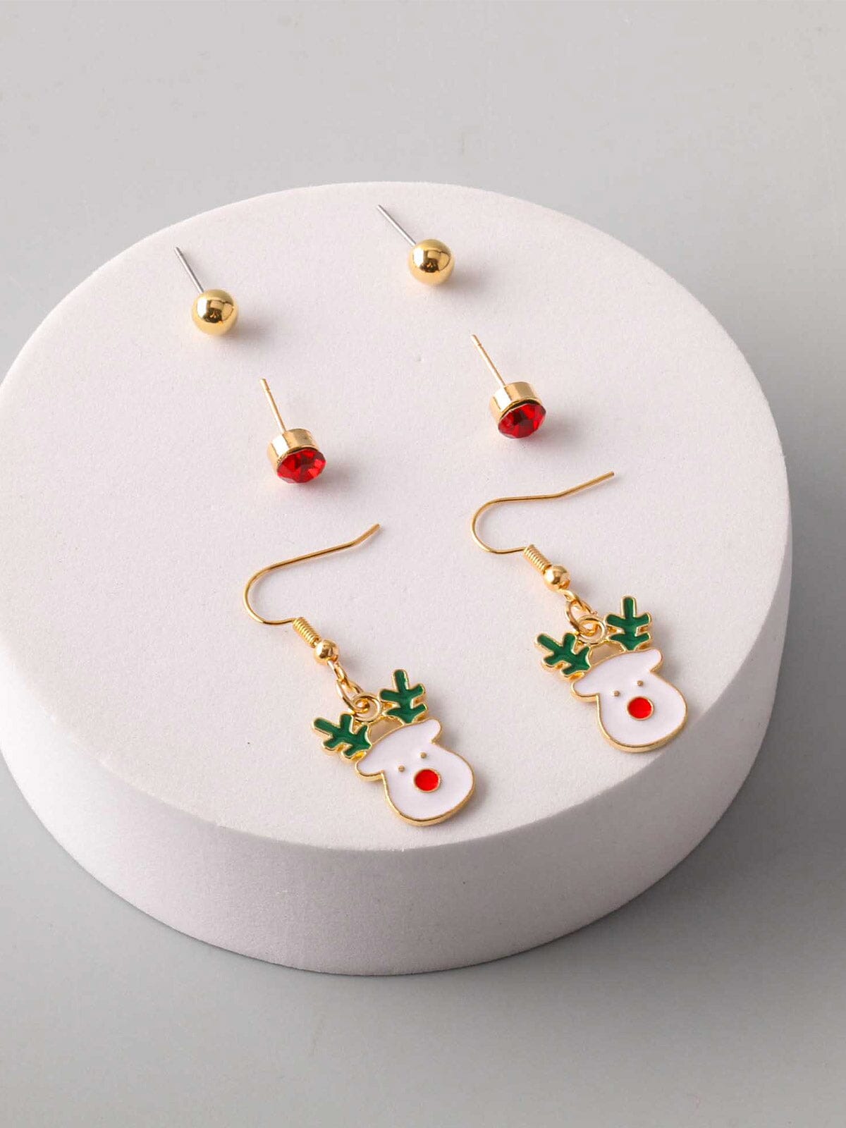 FASHION ASSORTED HOLIDAY 3PCS. SET EARRINGS