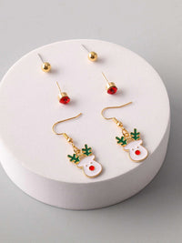 FASHION ASSORTED HOLIDAY 3PCS. SET EARRINGS