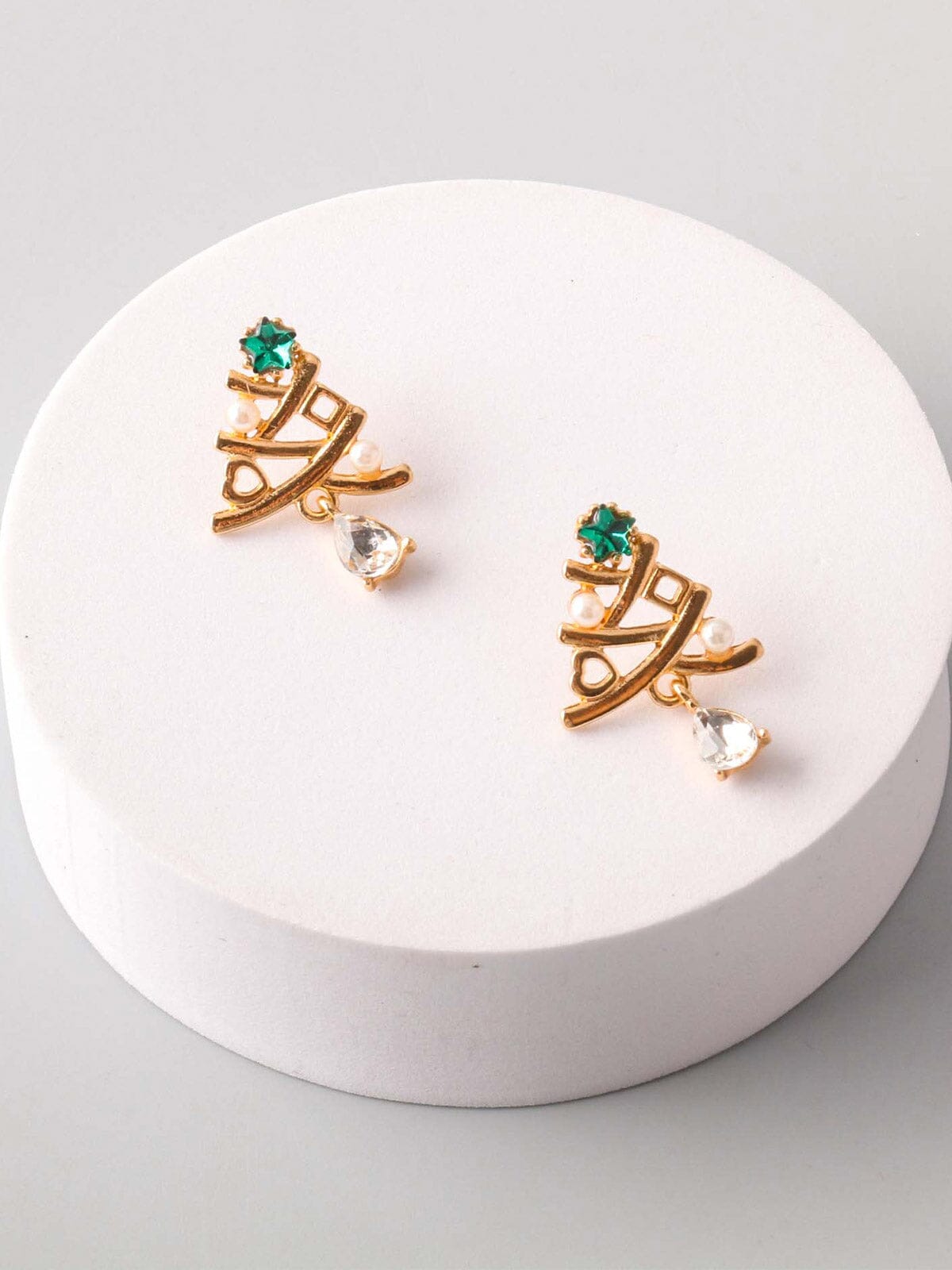 FASHION CHIRSTMAS TREE EARRINGS