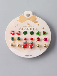 FASHION ASSORTED CHIRSTMAS EARRINGS SETS