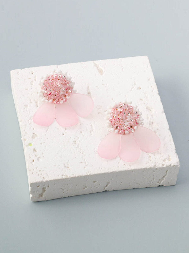 WOMEN'S PINK PETALS EARRINGS