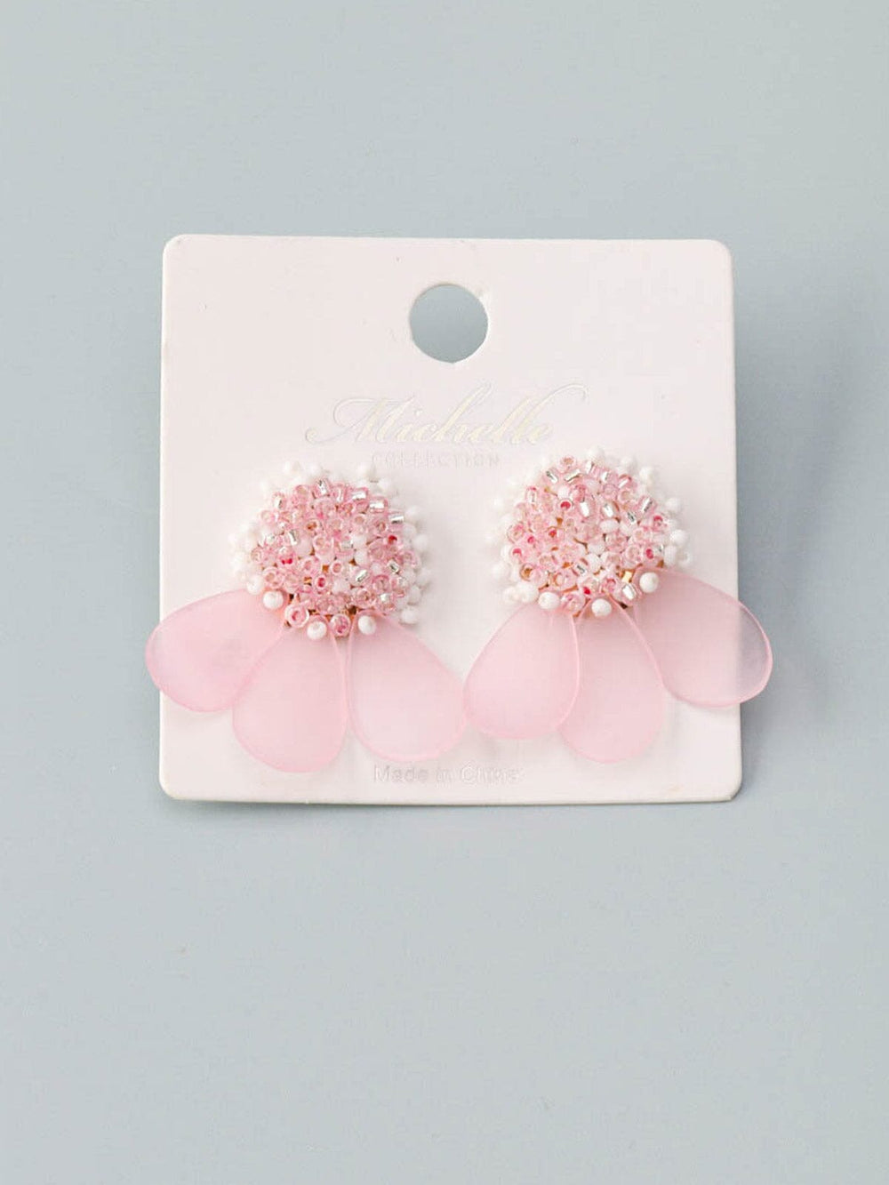 WOMEN'S PINK PETALS EARRINGS