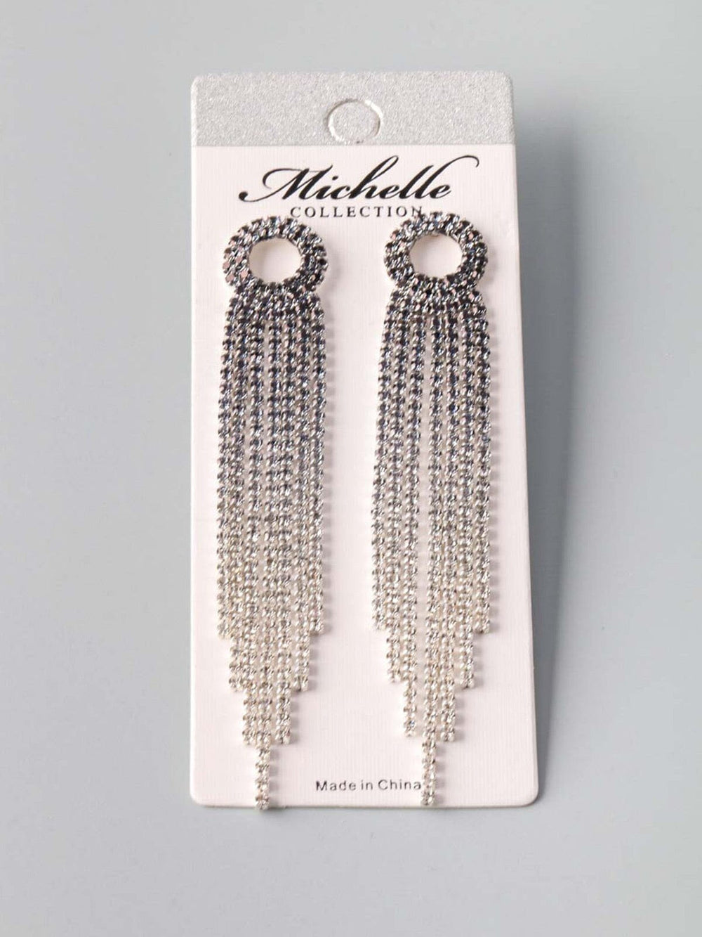 WOMEN'S SILVER STONE EARRINGS
