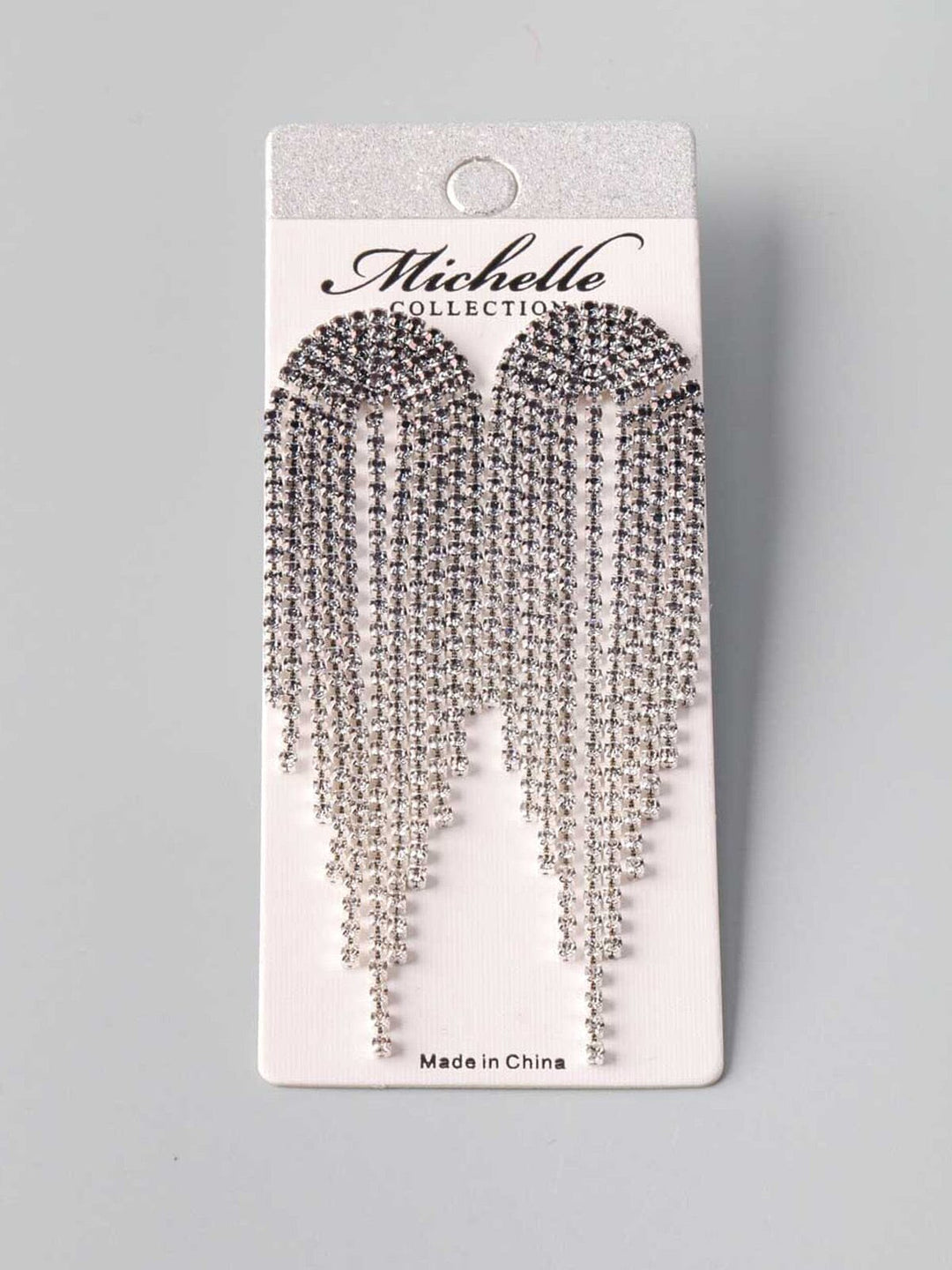 WOMEN'S SILVER STONE EARRINGS