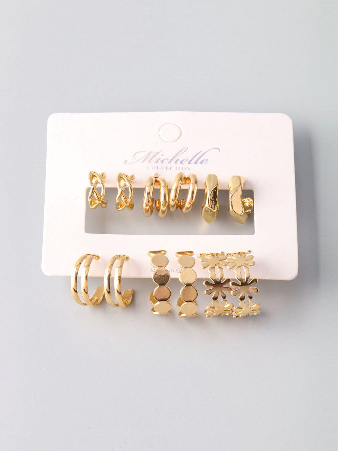 WOMEN'S FASHION GOLD MULTI EARRINGS